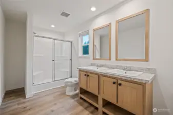 Big Primary Bathroom with double vanity