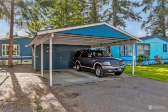 480 sq. ft Carport with storage