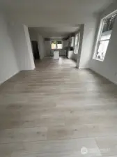 Great room to kitchen