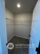 Walk-in closet example only