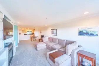 Great room looking east