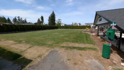 grassy area for pets