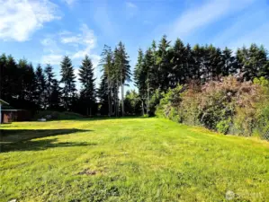 Unique Landscaped privacy fencing.