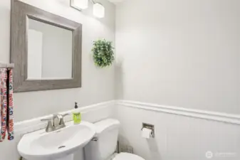 Half bath main floor.