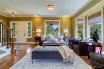 Main Home: Front Door & Living Room