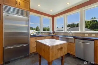 Kitchen with ample cabinetry & counter space