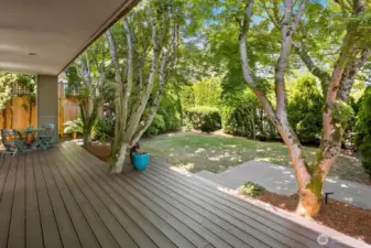 Large deck, great for entertaining or just relaxing