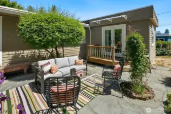 Private and serene backyard