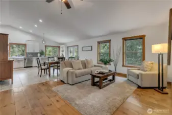 Wide open floorplan is perfect for entertaining
