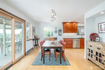Enjoy the large dining room, just off the kitchen, and just steps from an enormous deck