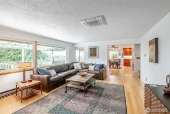 This spacious living room is a perfect place to gather and relax
