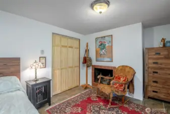 Enjoy the luxury of having a fireplace in the primary bedroom