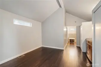 Upstais bedroom currently used as primary suite.