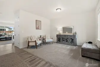 Inviting entry space.