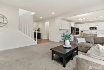 Spacious living area.