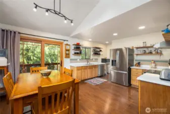 Kitchen and dining area