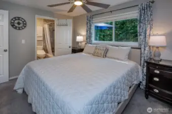 Main Floor Primary Bedroom with adjacent Bathroom