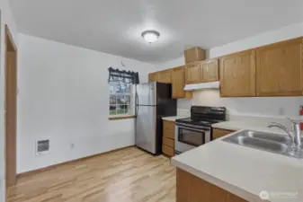 Kitchen with eating space.