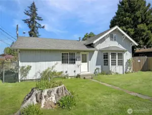 Newer roof, fenced back yard, large 7,500 sq foot lot, adjacent to alley (on the left)