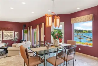 Dining area with views!