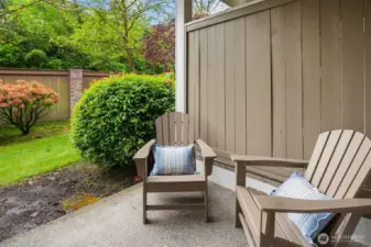 Back patio off kitchen/greatroom