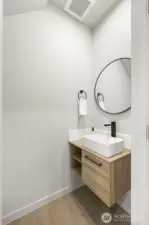 downstairs powder room
