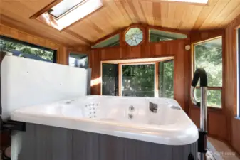 Attached hot tub room.  The hot tub does convey