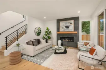 Family Room with fireplace