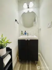 Half bath off of living room