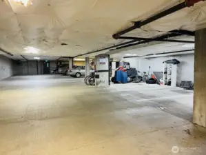 Garage is spacious and easy to turn around and park in.