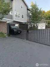Drive in gate, closed evenings.
