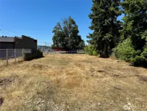 From back of lot looking towards the street