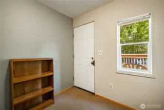 One entrance
