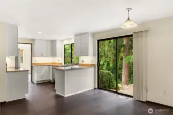 Kitchen with eating area