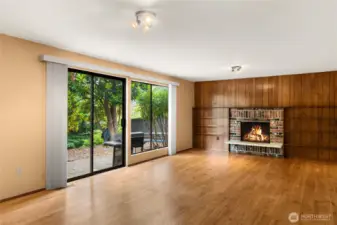 family room on main level