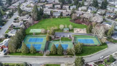 Park and tennis courts