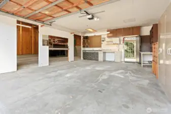 2 car attached garage