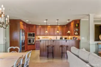 Breakfast bar.