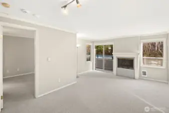 Living Room & Entrance to Bedroom