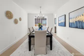 Elegant dining room.