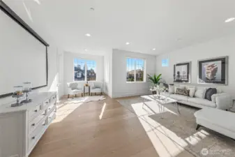 Bonus room on the upper level: perfect for movie nights or game days.