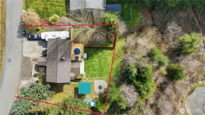 Approximate property lines - survey was done within last year by owner.