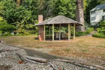 A rare amenity on a special property, the gazebo offers an unforgettable place to gather by the beach.