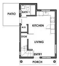 Main floor layout.