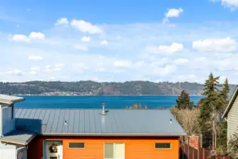 View from home looking west to Vashon Island