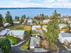 Aerial view of the surrounding areas.