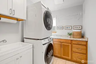 laundry on 2nd level