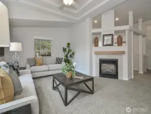 As you enter the home you will be greeted by vaulted 10-foot celings and tons of natural light.