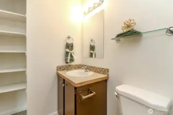 Full Bathroom with linen area