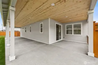 Back Patio 50 feet long